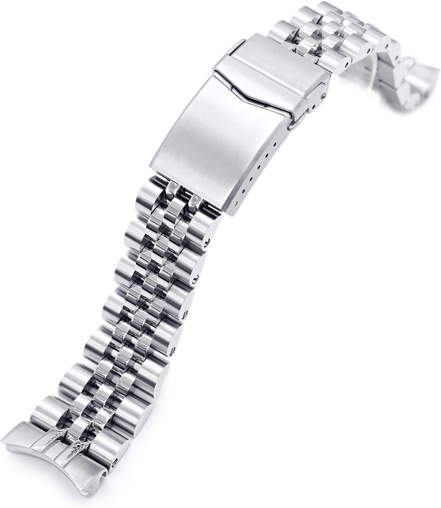 Watch Bracelet 22mm Angus-J Louis 316L Stainless Steel Watch Bracelet for Orient Triton, Brushed V-Clasp