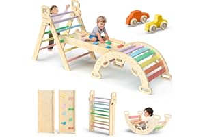 BlueWood Pikler Triangle Set - Rainbow