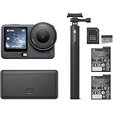 DJI Osmo Action 6 8K Waterproof Action Camera Bundle | 1/1.1" Square Sensor, Variable Aperture of f/2.0&ndash;f/4.0, 50GB Built-In Storage, Original Enhanced Combo + Extra 64GB Card