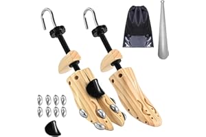 Gobiteli Wooden Shoe Stretcher, Pair of 4-Way Widener Expander Shoe Tree Stretcher for Men Women