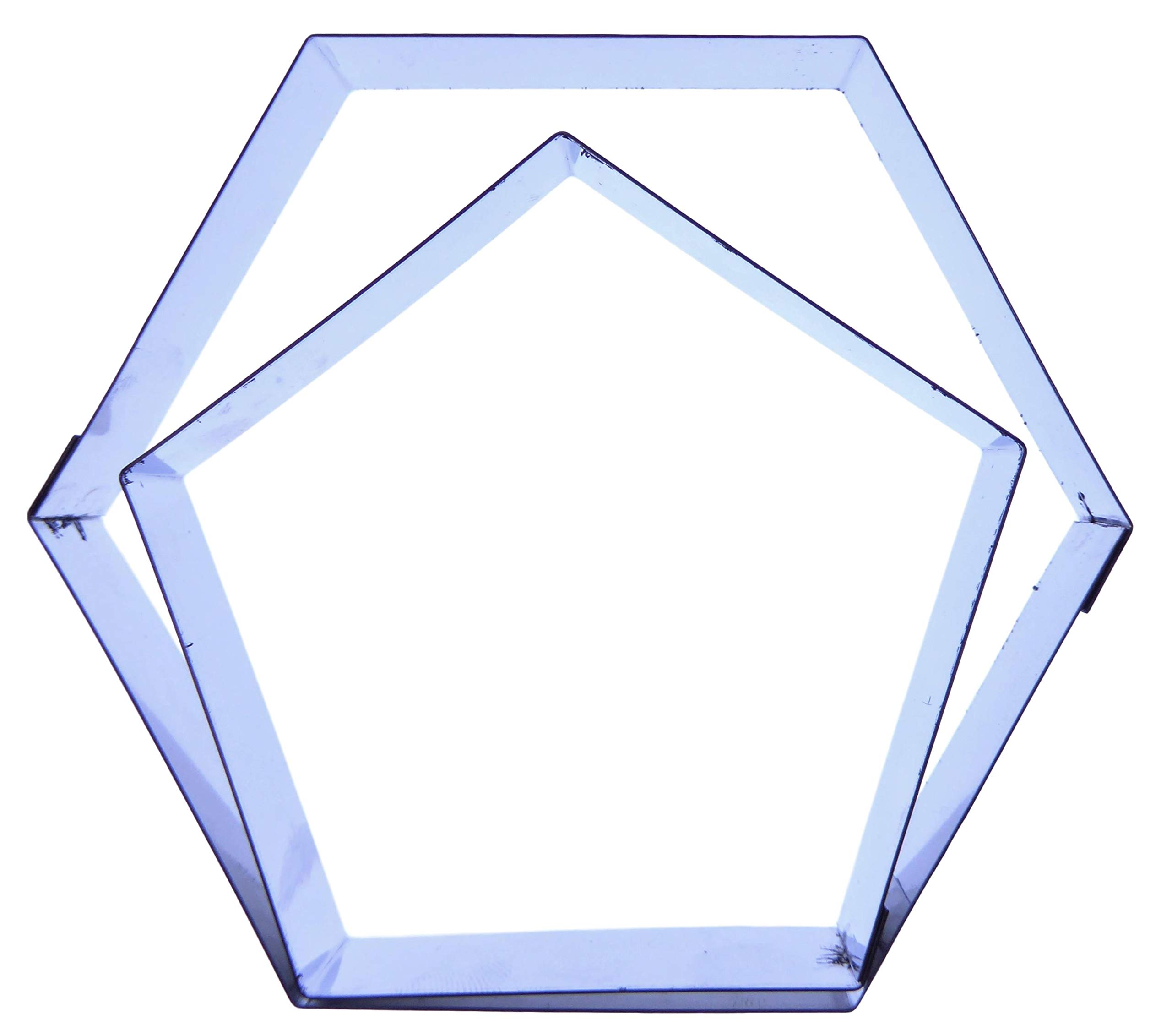 Football Cake Cutter Set (Hexagon and Pentagon) to Cover Spherical Ball Cake 13cm