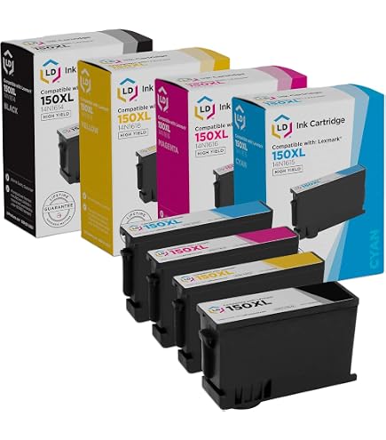 Pack De 8 Cartouches D'encre Compatibles Lexmark 100XL - Pour Imprimantes S305, S405, S505, S605, S815