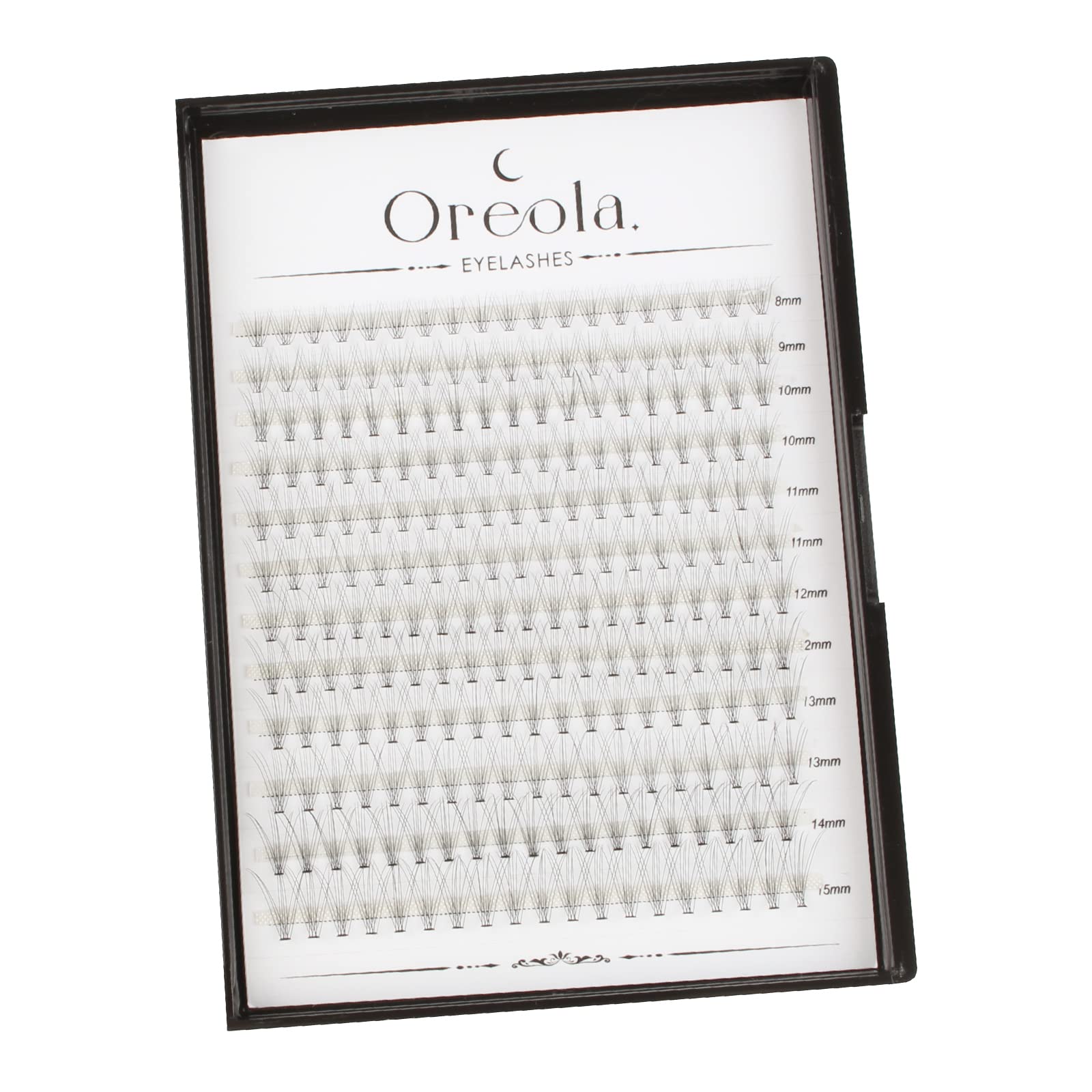 Oreola False Eyelashes Reusable Individual Lashes Clusters for DIY Eyelash Extensions at Home 0.07C 8-15mm Individual Eyelashes 228PCS for Beginners 10D — image 1