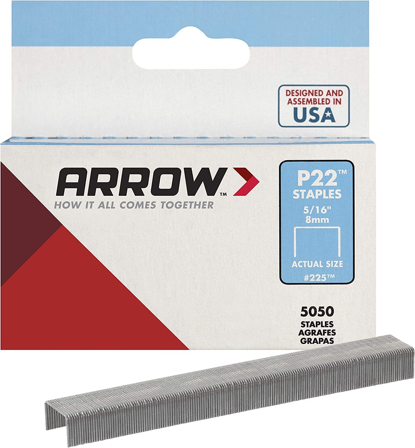 P22 Staples Box 5000 8mm - 5/16in