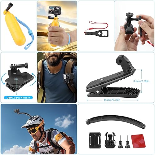 GeeKam Action Camera Accessories Kit Compatible for GoPro, AKASO