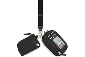 Sunpour Nylon Wallet Wristlet for Women,RFID Wallet Keychain Small Wallets Woman with Coin Purse & ID Window