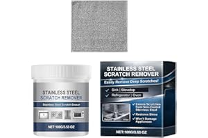 Scratch Eraser for Appliances, Stainless Steel Scratch Remover, Metal Cleaner, Removes Scratches From Sinks, Ranges, Fridges,