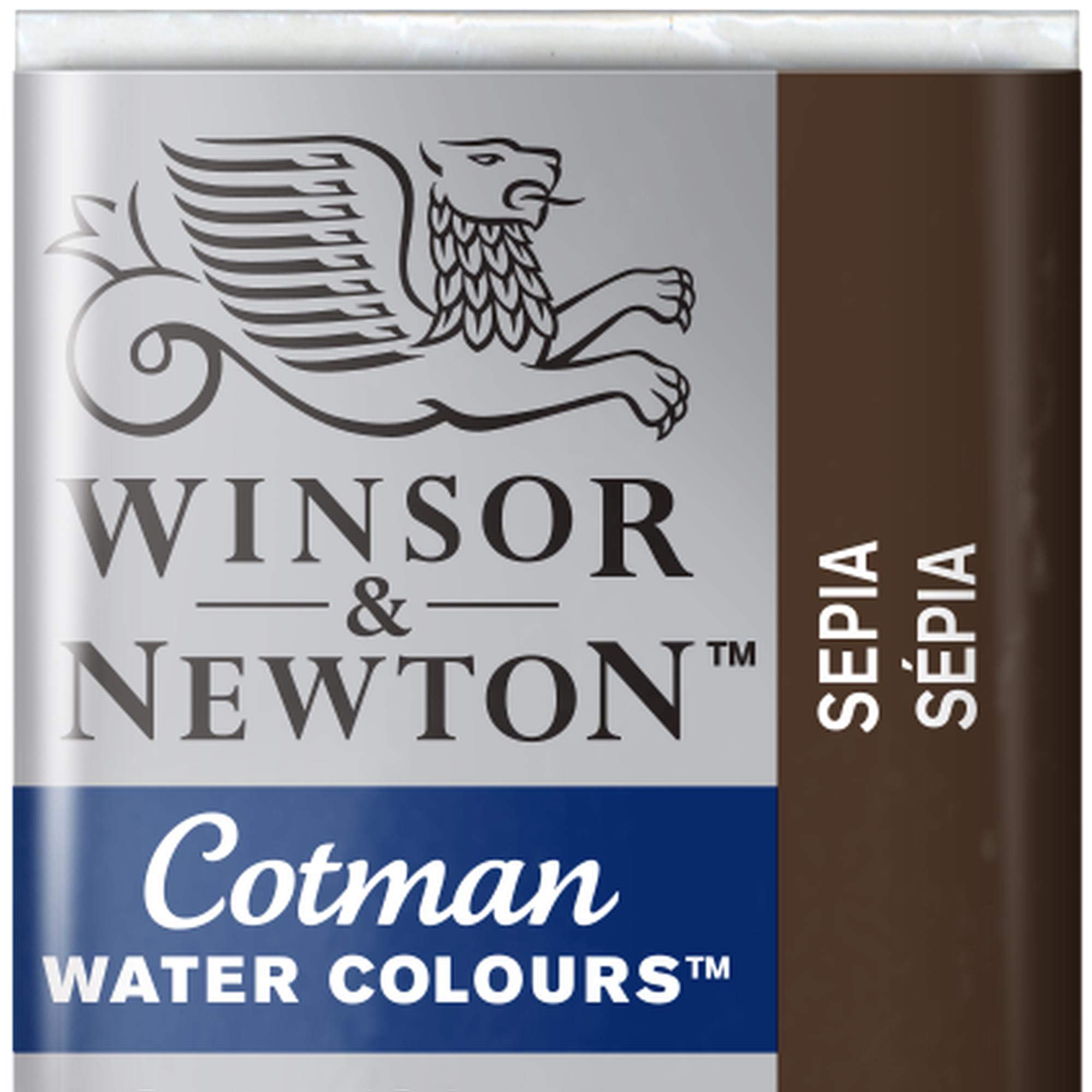 Winsor & Newton Cotman Watercolour Paint Half Pan – Sepia 609 — image 1