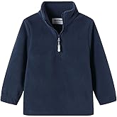 Mud Kingdom Boys Girls Quarter Zip Sweatshirt Polar Fleece Long Sleeve Shirts Mock Neck Fall Pullover Tops