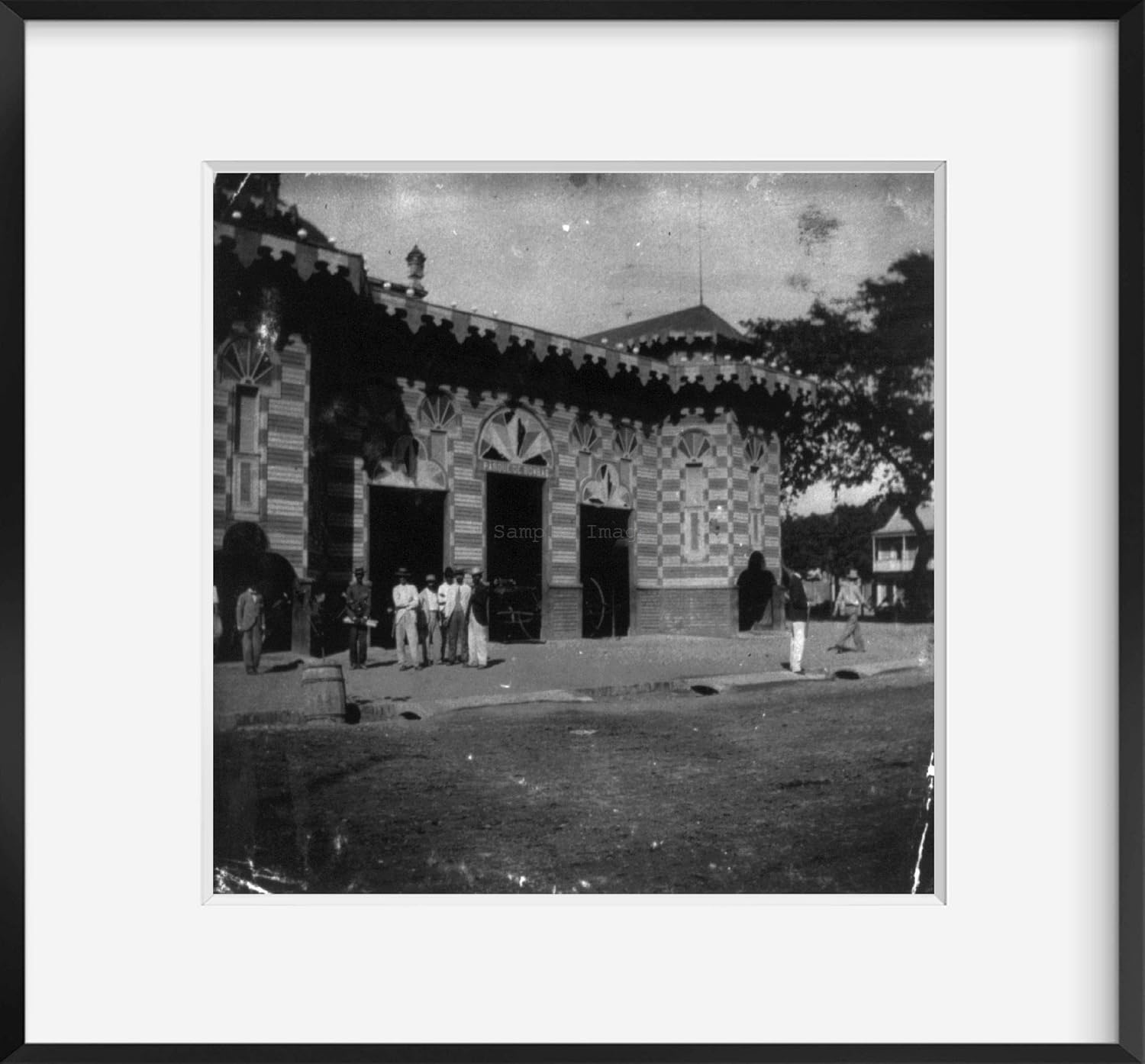 Photographs - INFINITE PHOTOGRAPHS Photo: Puerto Rico,1898-1900,Gingerbread fire station,Ponce
