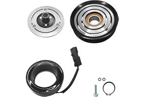TINJO A/C Compressor Clutch Assembly Kit Plate Pulley Bearing Coil 1349 Replacement for Jeep Liberty 2006 2007 2008, AC Air Conditioning Compressor Clutch Coil Auto Repair Kit