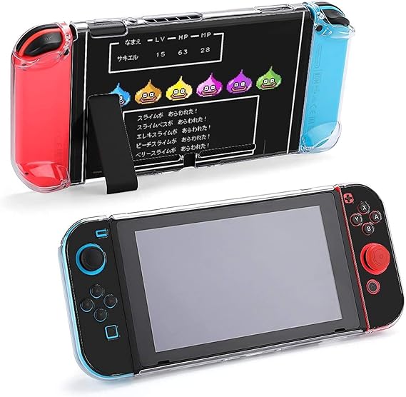 Amazon Co Jp Nintendo Switch 対応 スライム ドラクエ ドット スイッチ カバー ケース 保護カバー 衝撃吸収カバー 指紋防止 キズ防止 着脱簡単 分体式 Pc製 全面 ハード かわいい 人気 おしゃれ ゲーム
