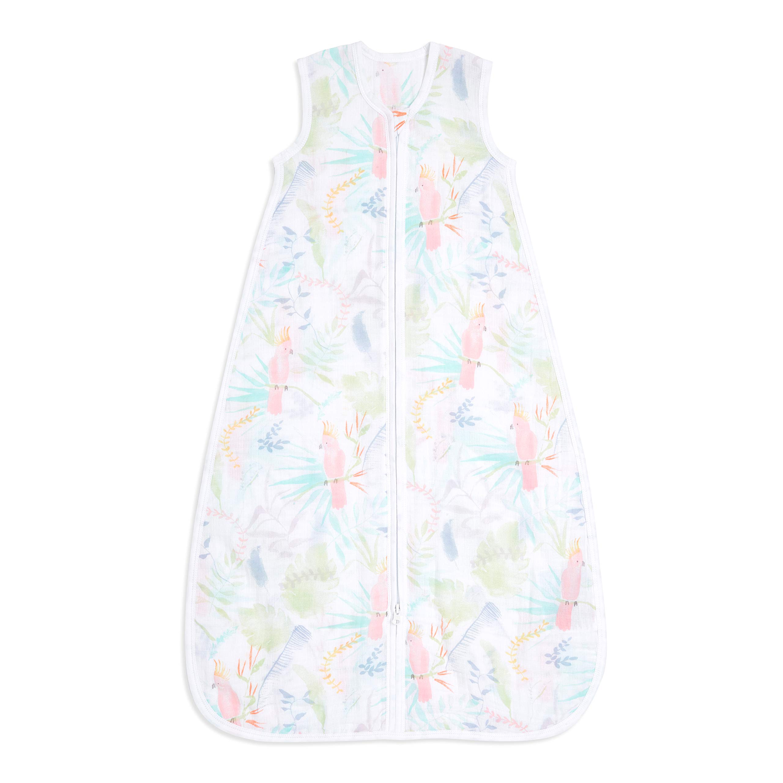 aden + anais essentials Baby Sleeping Bag, 100% Cotton Muslin, Wearable Swaddle Blanket for Girls & Boys, Newborn Sleep Sack, TOG Rating 1.0, 6-18 Months, tropicalia