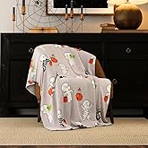 Franco Collectibles Casper The Friendly Ghost Halloween Throw Blanket, Super Soft Cozy Plush Bedding, 50" x 70", (Officially Licensed Product)