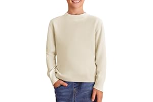 Haloumoning Boys Sweaters Kids Crewneck Long Sleeve Knit Pullover Sweater 5-14 Years
