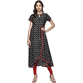 Yash Gallery Women' Printed Anarkali Cotton Kurta For Summer