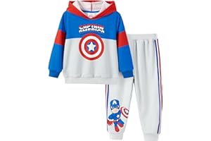 Disney Marvel Spider-Man Mickey Toy Story Cars Boy Pullover Hoodie&Jogger Pants Outfit Set Sweatsuit Lounge Matching Set 2-9Y