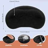 Sibba 2 Pair Self-Adhesive Heel Grips Cushions Pads Black view 2