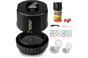 COOLAADO Electric Mason Jar Vacuum Sealer Kit for Wide & Regular Mouth Jar, Handheld Canning Jar Lids Sealer Machine with 10PCS Lids & 12PCS Labels and Opener for Food Storage/Fresh/Fermentation