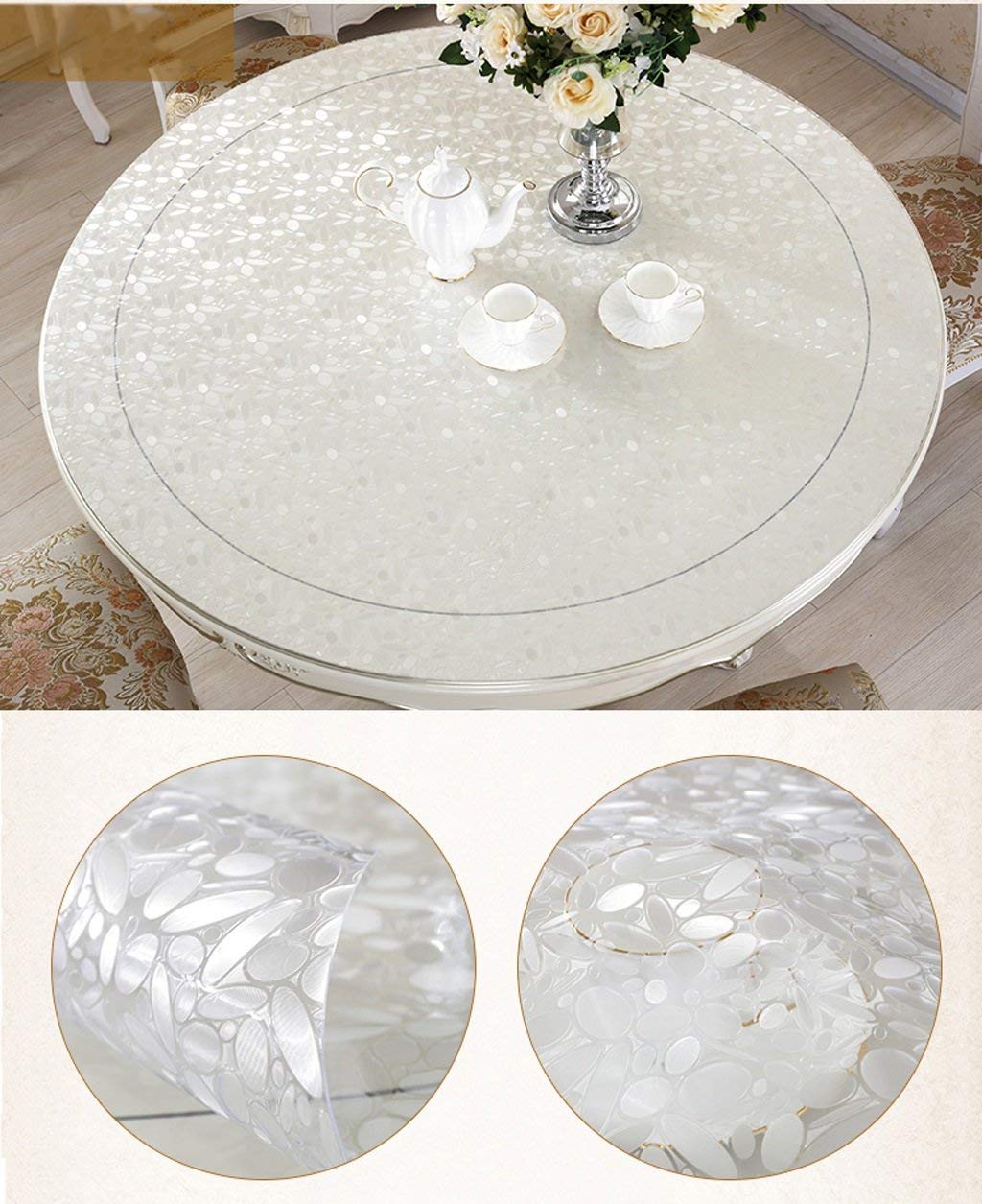 春夏新色 Color 防水pvcラウンドテーブルクロス柔らかいガラステーブルatsテーブルクロスアンチオイルアンチホットティーats Qym B07rtv29qp C 140 140cm 140 140cm サイズ C テーブルクロス Muzikasskola Saldus Lv