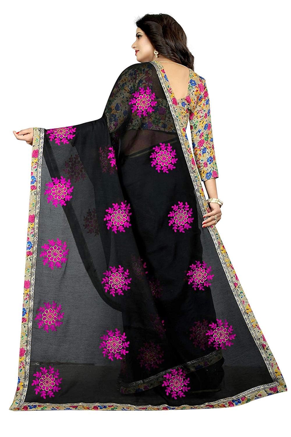 shreeji designer chanderi cotton saree 0