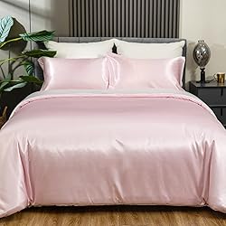 REDKEY Satin Comforter Set King Luxurious Soft
