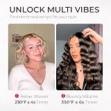 TYMO Rovy Hair Waver Crimper 32mm Ceramic Tourmaline Dual Voltage Gold view 4