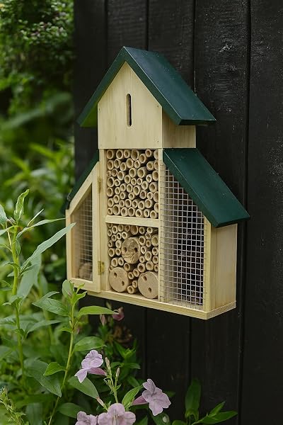 Garden Mile Large Wooden Insect Hotel Bug House for Wildlife Habitat