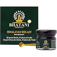Bhatani Authentic Himalayan Shilajit Resin. Premium Natural Lab Tested. Fulvic Acid 82%, 84+ Trace Minerals Energy Stamina &
