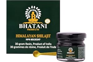 Bhatani Authentic Himalayan Shilajit Resin. Premium Natural Lab Tested. Fulvic Acid 82%, 84+ Trace Minerals Energy Stamina & 