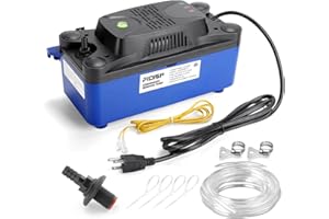 FIDISP 1/26 HP 137 GPH Condensate Pump for HVAC with 20 FT Tube and 2pcs Check Valve, 115V/230V Automatic Condensate Removal Pump with Safety Switch, ETL Certified, for Air Conditioner, Coolers, Dehumidifier
