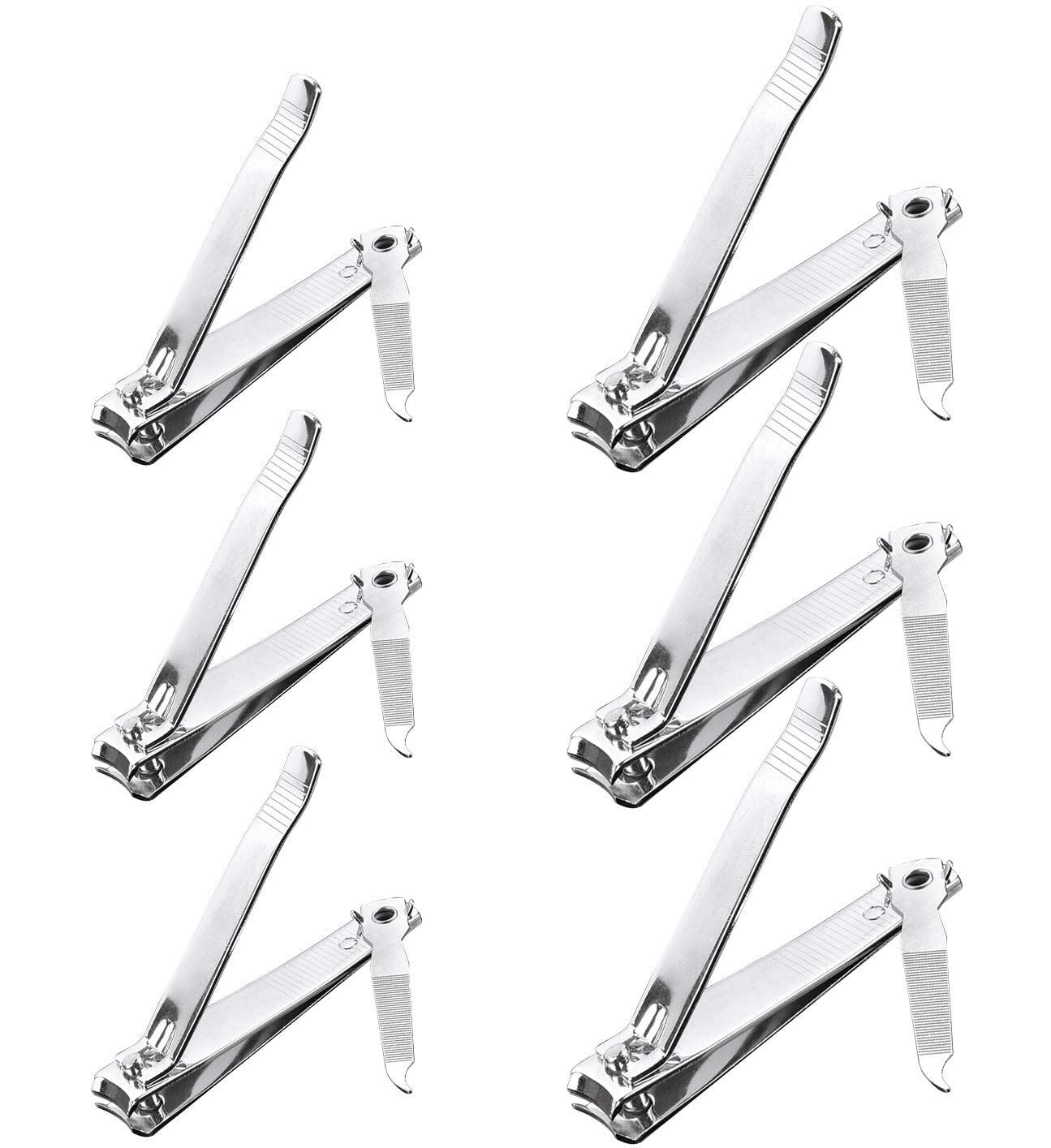 6 Pack Nail Clippers Professional Fingernail and Toenail