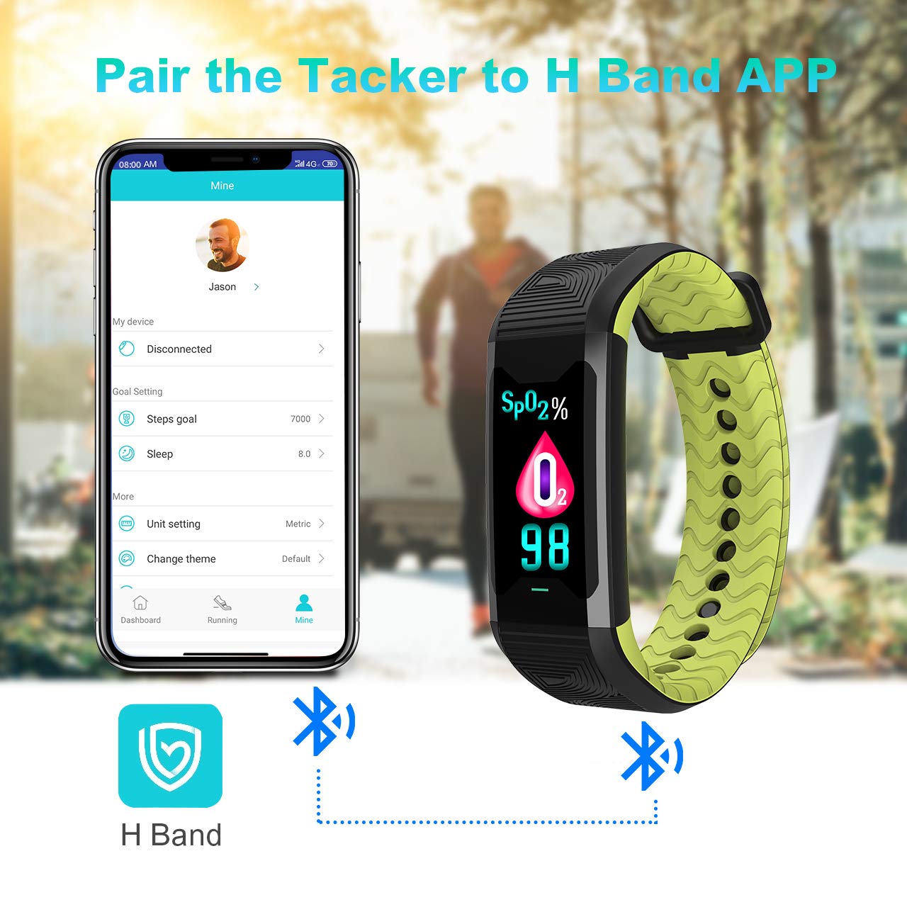 BOZLUN HRV Activity Tracker Watch Fitness Tracker, Heart Rate Monitor with Blood Oxygen