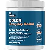 Dr. Tobias Colon Everyday Health - Gut Health for Women & Men - Psyllium Fiber Powder Drink with 4g Psyllium Husk Powder per Serving, Vegan, Gluten Free, Non-GMO, Strawberry Flavor, 60 Servings
