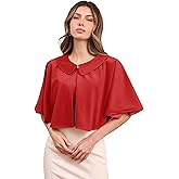 Eiaayer Shawl Wraps with Lapel Collar for Women, Soft Winter Cape for Evening Dresses, Lightweight Capelets Wedding Cover Up