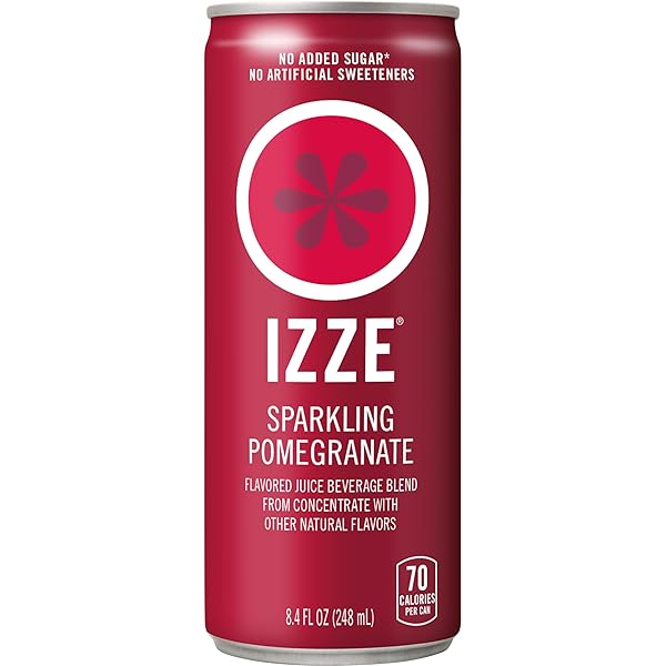 IZZE SPARKLING JUICE BEVERAGE BLEND, DAWN VARIETY PACK, MANGO, CLEMENTINE, STRAWBERRY, POMEGRANATE, NO SUGAR ADDED, 8.4 FL OZ, 24 CANS