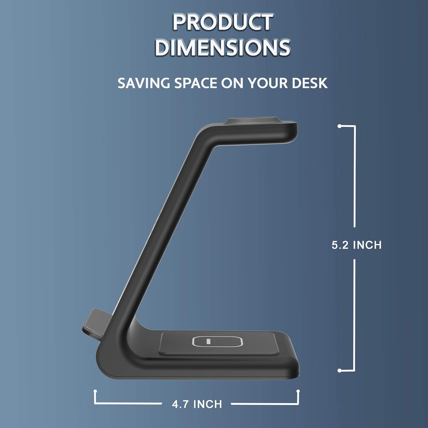 3 in 1 Wireless Charging Station for Multiple Devices - Qi Certified Charger Dock - Compatible with Apple Watch Charger 6,5,4,3,2 & AirPods Pro, iPhone 12 11 Pro Max Xs X Xr 8 (with QC 3.0 Adapter): Electronics