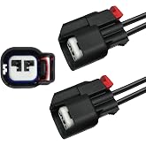 XINSAUTO 645-134 68065018AA 19352068 16AWG ABS Wheel Speed Sensor Connector | Pigtail Plug Wiring Harness Replacement For Chrysler GM Dodge Ford Chevrolet GMC,Replaces 5183448AA 2PCS
