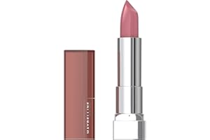 Maybelline Color Sensational Lipstick, Lip Makeup, Cream Finish, Hydrating Lipstick, Warm Me Up, Nude Pink ,1 Count