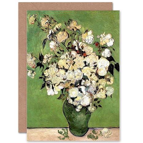 Wee Blue Coo Vincent Van Gogh A Vase Of Roses 1890 Old Master