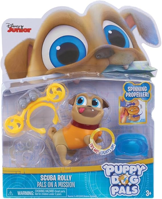 Puppy Dog Pals Light Up Pals Rolly with Scuba Amazon.co.uk Toys & Games
