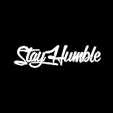 Agile-Solutions Stay Humble Sticker Large Decal, 7"x3.3" inch White Stay Humble Sticker JDM Large Funny Drift Lowered Car Windshield Decal Car Truck Decal Vinyl