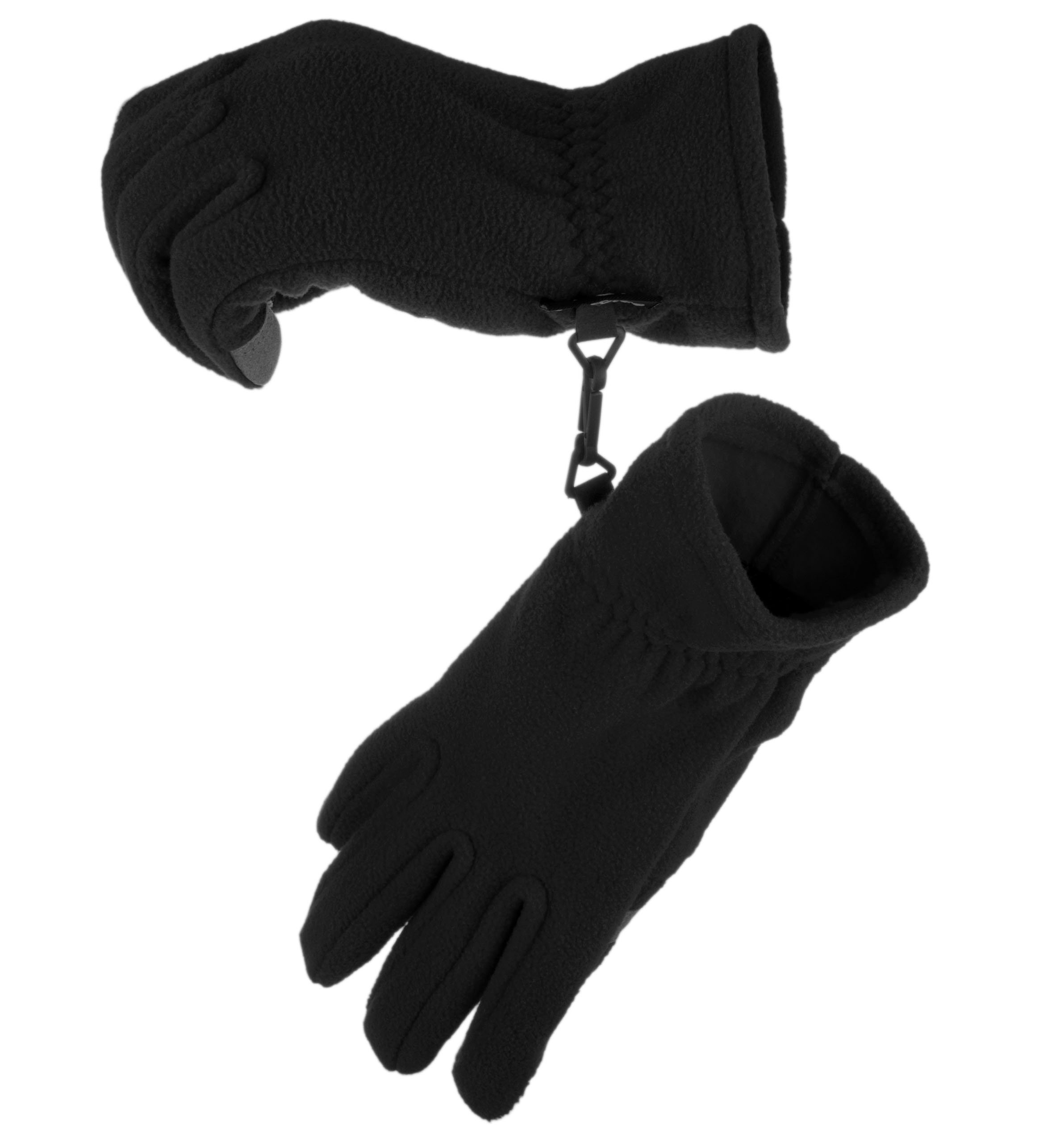 Knolee Men&Women Winter Glove Outdoor Warm Fleece Gloves With TouchScreen,Black M