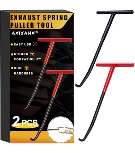 Exhaust Spring Puller Tool 2PCS Exhaust Spring Puller Hook Tool - T ...