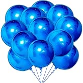 KatchOn, Large Royal Blue Balloons - 22 Inch, Pack of 12 | Royal Blue Metallic Balloons for Graduation Decorations | Blue Foil Balloon, Under The Sea Party Decorations