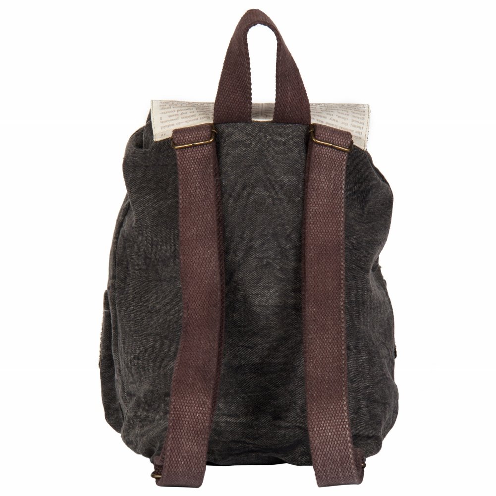 the house of tara women's backpack handbag (htbp 047,grey-beige)