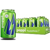 Poppi Prebiotic Soda, Sparkling Water &amp; Fruit Juice, Alpine Blast, 12 Oz, 12 Pack