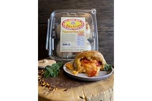 BUB'S KITCHEN Bub’s Kitchen, Pepperoni Pizza Knishes - A Classic Reimagined Pastry Made with New York Style Pizza Dough & the Perfect Homemade Blend of Cheeses & Sauce - 8ct (8oz Each), Total 64oz