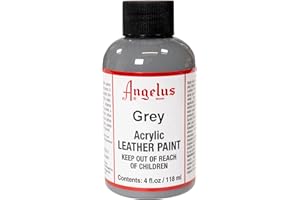 Angelus Acrylic Leather Paint, 4 Fl Oz (Pack of 1), Grey