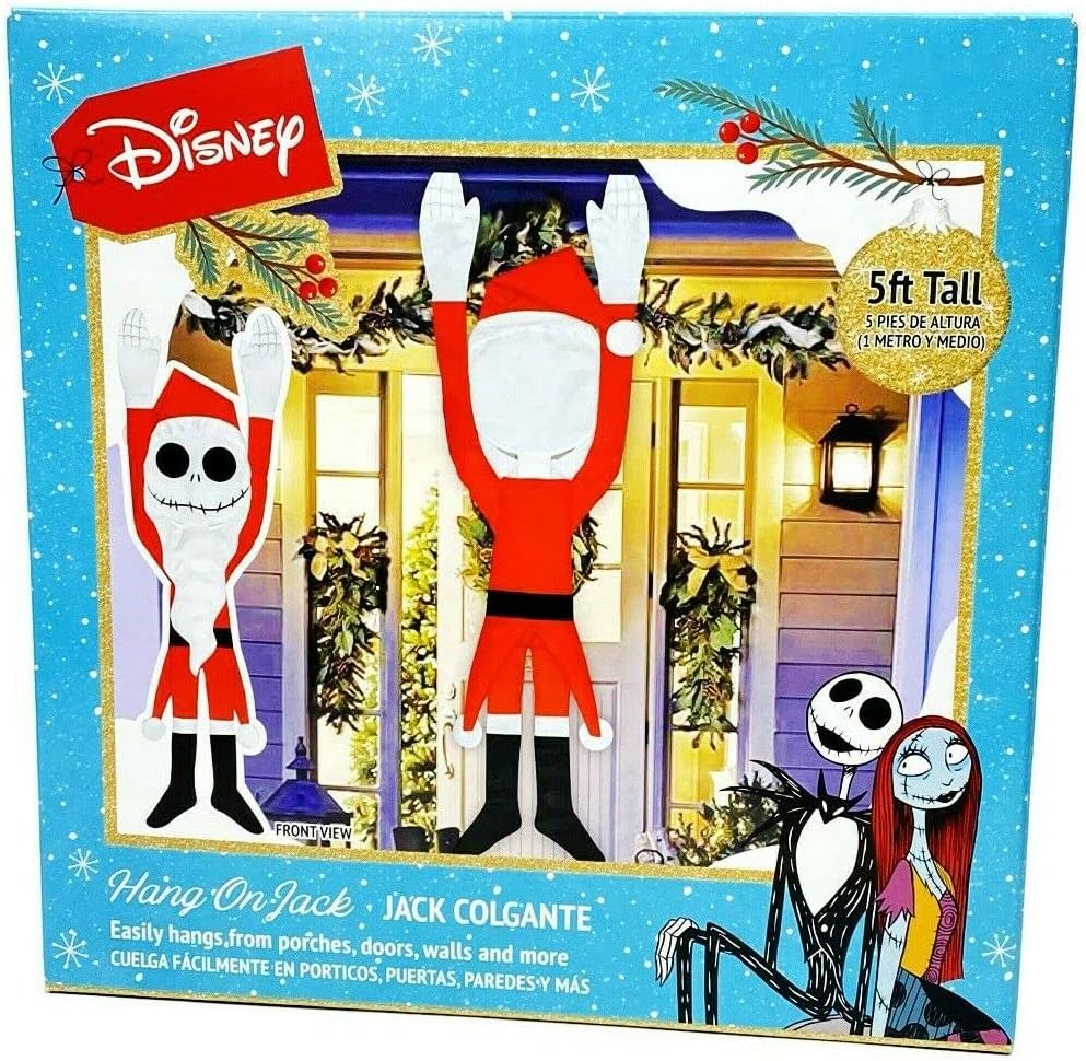 Wreath Hangers - Disneys Nightmare Before Christmas 5 Hang On Jack Skellington Door Hanger